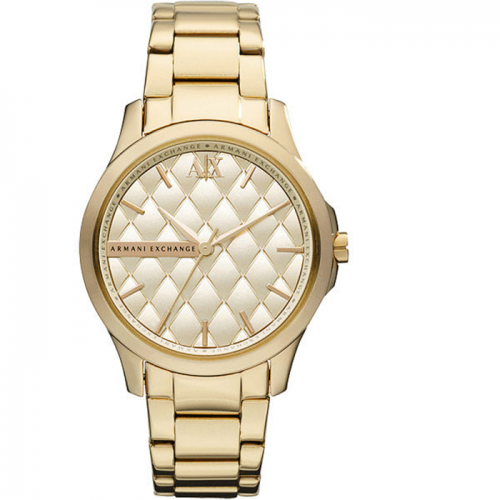 Armani Exchange AX5201 Gold Quilted Gold Ion-plated Ladies Watch