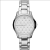 Armani Exchange AX5208 Silver Quilted Crystal Dial Stainless Steel Ladies Watch