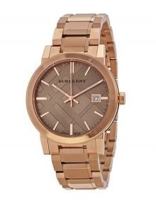 Burberry BU9034 The City Ladies Rose Gold Plated Watch
