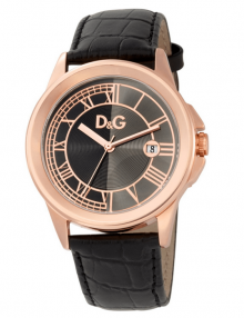 Dolce and Gabana DW0628 Zermatt Black Dial Men's Watch