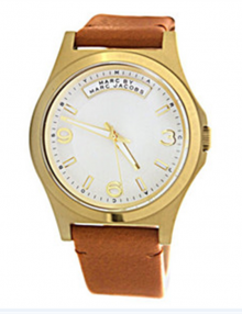 Marc by Marc Jacobs MBM1261 Baby Dave Ivory Dial Brown Leather Unisex Watch