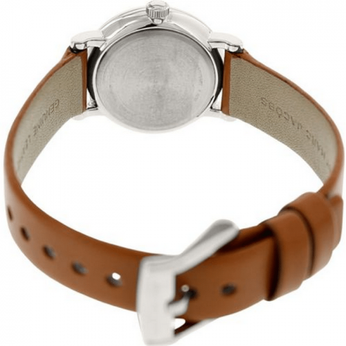 Marc by Marc Jacobs MBM1270 Baker Mini silver tone Tan Leather Watch