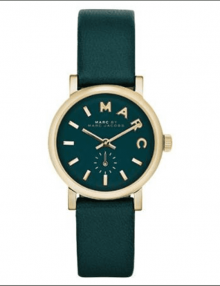 Marc Jacobs MBM1272 Women's Baker Mini Green Leather Band Green Dial Watch