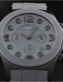 Marc by Marc Jacobs MBM2566 Grey Pelly Chronograph Silicone Watch