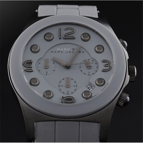 Marc by Marc Jacobs MBM2566 Grey Pelly Chronograph Silicone Watch