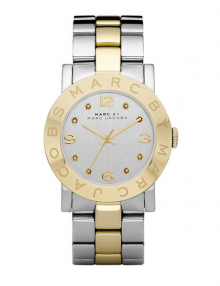 Marc Jacobs MBM3139 Amy Silver Dial Two-Tone Stainless Steel Ladies Watch