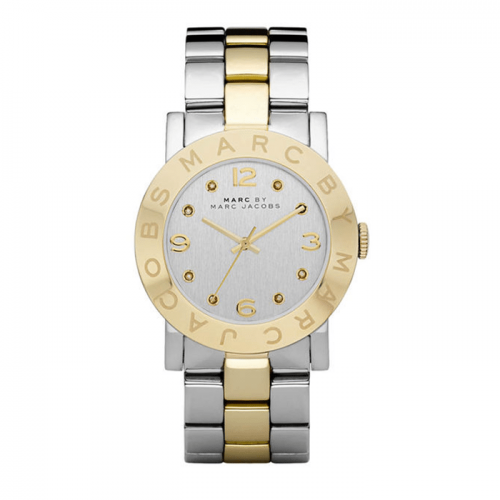 Marc Jacobs MBM3139 Amy Silver Dial Two-Tone Stainless Steel Ladies Watch