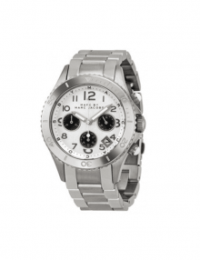 Marc by Marc Jacobs MBM3155 Rock Chronograph Silver Dial Stainless Steel Unisex Watch