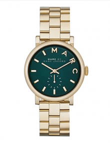 Marc by Marc Jacobs MBM3245 Baker Green Gold Dial Stainless Steel Ladies Watch