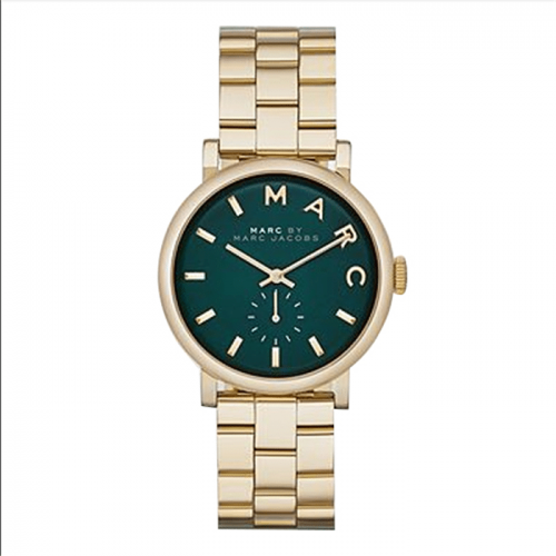 Marc by Marc Jacobs MBM3245 Baker Green Gold Dial Stainless Steel Ladies Watch