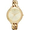Michael Kors Runway Mk3222 Silver Womens' Gold Bangle Style Watch
