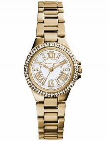 Michael Kors Camille Mk3252 Silver Womens' Gold Diamond Watch