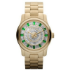 Michael Kors MK5730 Mid Size Green Glitz Gold Tone Watch