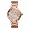 Michael Kors MK5868 Skylar Rose Goldtone Stainless Steel Two-Hand Bracelet Rose Gold Watch