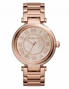 Michael Kors MK5868 Skylar Rose Goldtone Stainless Steel Two-Hand Bracelet Rose Gold Watch