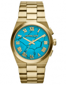 Michael Kors MK5894 Ladies Torquoise and Gold Bracelet Watch