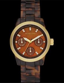 Michael Kors MK5399 Quartz Brown Gem Dial Totoiseshell Band - Women's Watch