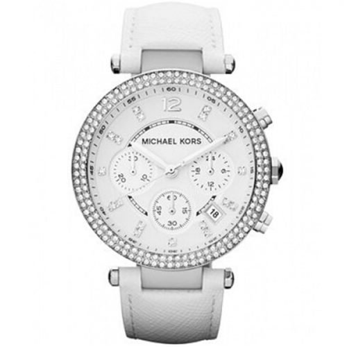 Michael Kors MK2277 Women's Chronograph Parker Pink Leather Strap 39mm