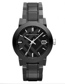 New Burberry BU9181 Classic Black Ceramic Mens Watch