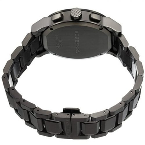 New Burberry BU9181 Classic Black Ceramic Mens Watch