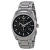 Armani AR6050 Sportivo Black Dial Stainless Steel Bracelet Mens Watch