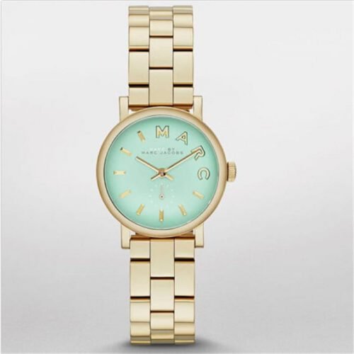 Marc by March Jacobs MBM3284 Baker Mini Gold Tone Mint Dial Watch