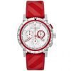 Burberry BU9809 Mens City Sport Swiss Analog Quartz Red Rubber Strap Chronograph