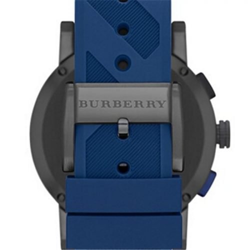 BURBERRY BU9807 Men's The New City Blue/Black Check Ion plated steel Watch