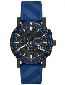 BURBERRY BU9807 Men's The New City Blue/Black Check Ion plated steel Watch