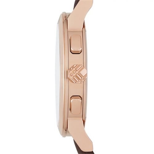 Burberry BU9755 The City Chocolate Leather Unisex Watch