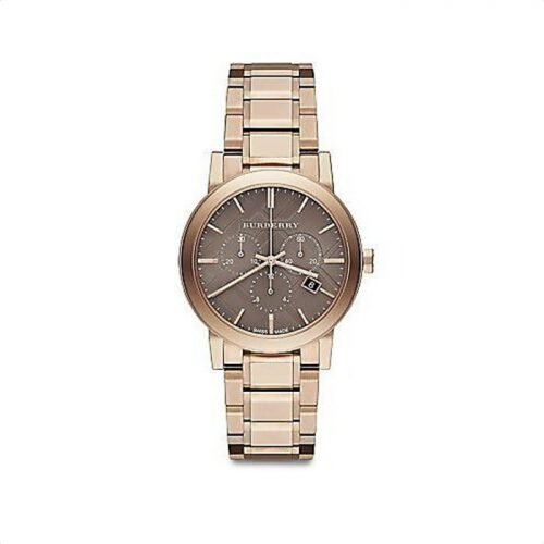 Burberry BU9754 The City Rose Gold-Tone Unisex Watch