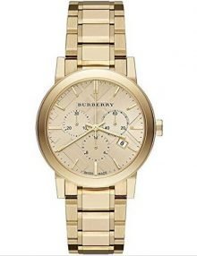 Burberry BU9753 Yellow Gold-Tone Stainless Steel Chronograph Ladies Watch