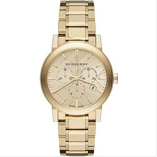 Burberry BU9753 Yellow Gold-Tone Stainless Steel Chronograph Ladies Watch