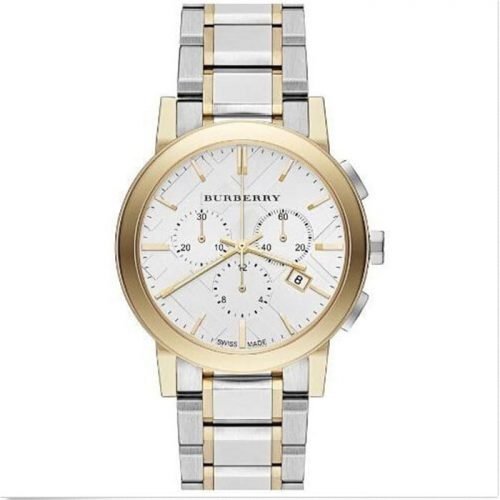 Burberry BU9751 The City Two-Tone Chronograph Unisex Watch