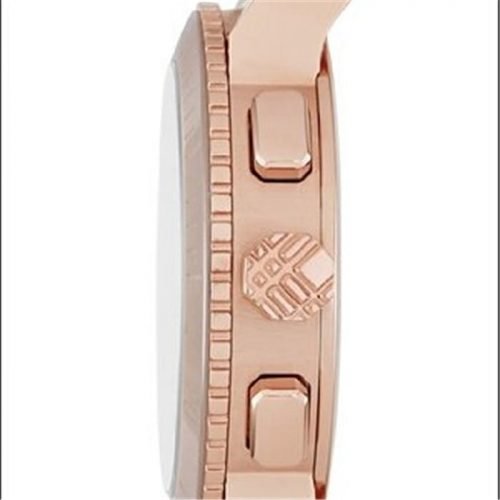 Burberry BU9703 Rose Gold Bracelet Ceramic Bezel Chrono Watch