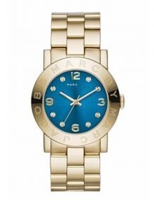 Marc by Marc Jacobs MBM3303 Amy Blue Dial Gold-tone Ladies Watch