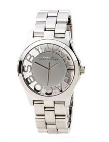 Marc Jacobs MBM3205 Henry Skeleton Silver Dial Stainless Steel Ladies Watch