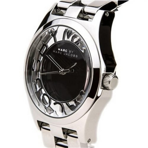 Marc Jacobs MBM3205 Henry Skeleton Silver Dial Stainless Steel Ladies Watch