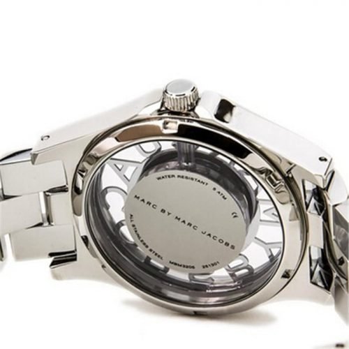 Marc Jacobs MBM3205 Henry Skeleton Silver Dial Stainless Steel Ladies Watch