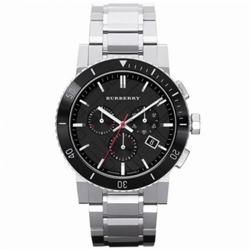 Burberry BU9380 Black Dial Chronograph Stainless Steel Mens Watch