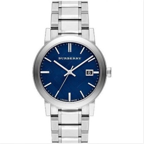 Burberry BU9031 Large Check Stamped Mens Watch