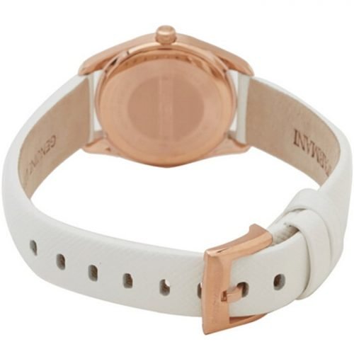 Emporio Armani AR6033 Sportivo Rose Gold Steel White Leather