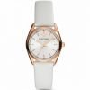 Emporio Armani AR6033 Sportivo Rose Gold Steel White Leather