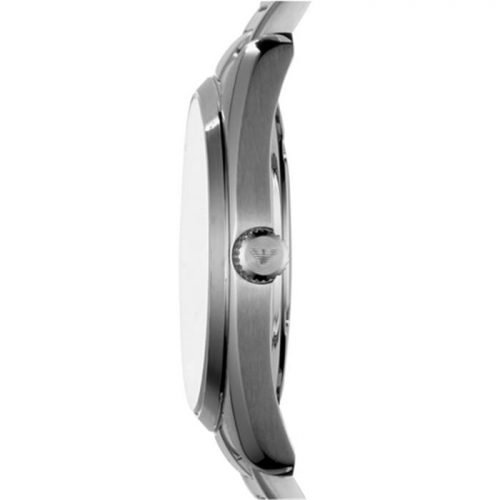 Emporio Armani AR6019 Mens Tazio Silver Steel Bracelet Watch