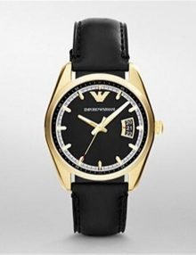 Emporio Armani AR6018 Sportivo Leather Mens Watch