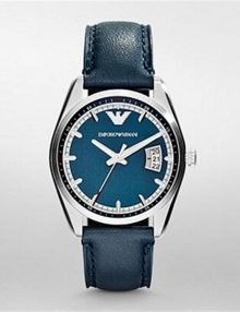 Emporio Armani AR6017 Sportivo Leather Mens Watch