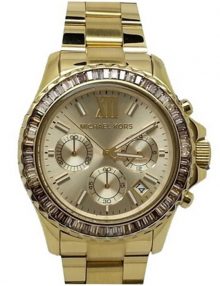 Michael Kors MK5849 Everest Runway Stainless Steel Gold Tone Chronograph Watch