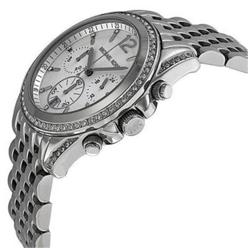 Michael Kors MK5834 Pressley Chronograph White Dial Stainless Steel Ladies Watch