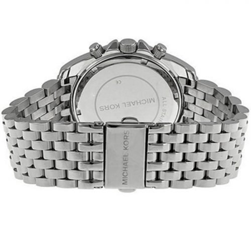 Michael Kors MK5834 Pressley Chronograph White Dial Stainless Steel Ladies Watch