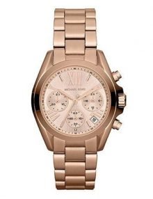 Michael Kors MK5799 Bradshaw Chronograph Rose Dial Rose Gold-tone Ladies Watch